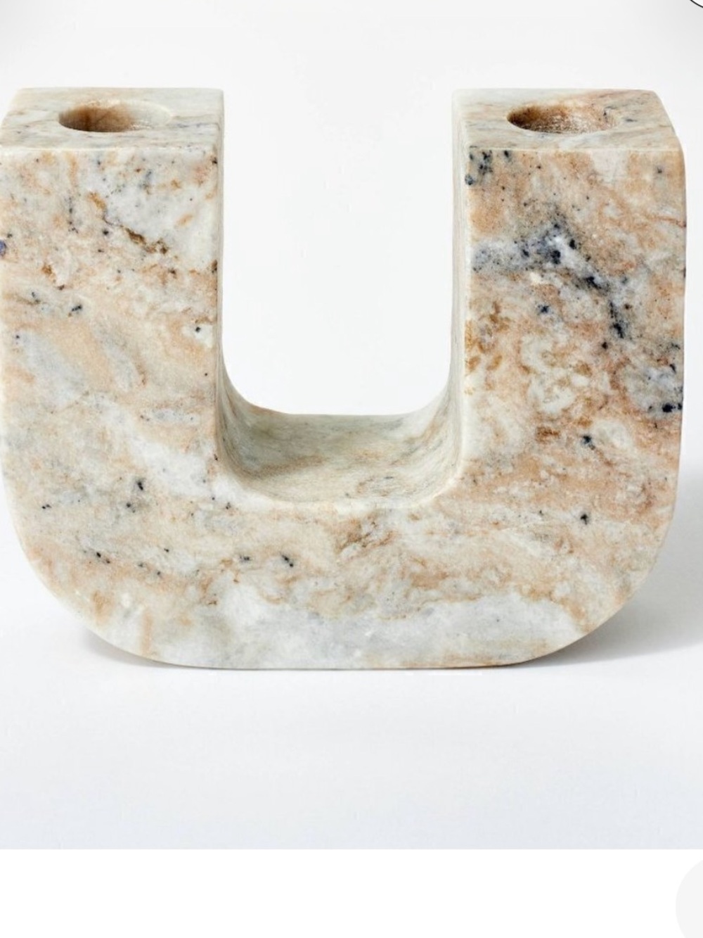 Threshold designed with Studio McGee Marble Taper Candle Holder